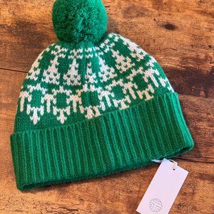 Fair Isle Wool Hat (Green)